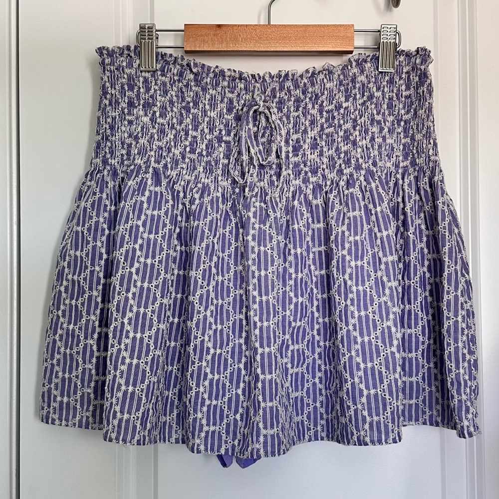 Mustard Seed Skort in Lavender & White